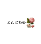 あいさつ×小さなお花（個別スタンプ：3）