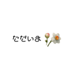 あいさつ×小さなお花（個別スタンプ：8）