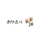 あいさつ×小さなお花（個別スタンプ：9）