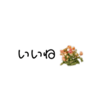 あいさつ×小さなお花（個別スタンプ：16）