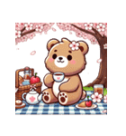 お花見クマ（個別スタンプ：7）