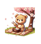 お花見クマ（個別スタンプ：10）