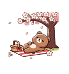 お花見クマ（個別スタンプ：13）