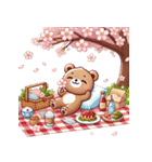 お花見クマ（個別スタンプ：16）