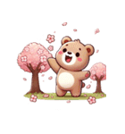 お花見クマ（個別スタンプ：17）