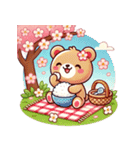 お花見クマ（個別スタンプ：21）