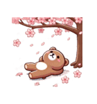 お花見クマ（個別スタンプ：22）