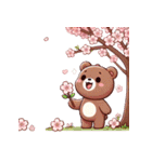 お花見クマ（個別スタンプ：23）