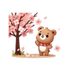 お花見クマ（個別スタンプ：25）