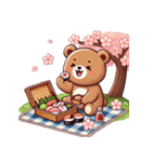 お花見クマ（個別スタンプ：30）