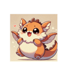 もちもちドラゴン モッチー（個別スタンプ：19）