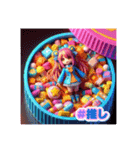 カプセルガール⭐️（個別スタンプ：16）