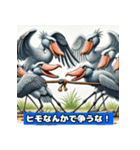 ハシビロコウの可愛いスタンプ（個別スタンプ：19）