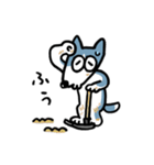 ハスキーのスカイくん1（個別スタンプ：6）