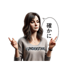 ダルめの返信専用1(女)（個別スタンプ：11）