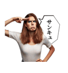 ダルめの返信専用1(女)（個別スタンプ：14）
