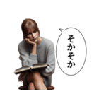 ダルめの返信専用1(女)（個別スタンプ：16）