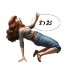 ダルめの返信専用1(女)（個別スタンプ：22）
