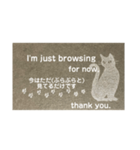 A cat studying English hard.（個別スタンプ：8）