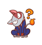 表情で伝えるヒロアカアニマルたち（個別スタンプ：6）