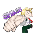 みんなでSMASH！_僕のヒーローアカデミア（個別スタンプ：1）