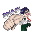 みんなでSMASH！_僕のヒーローアカデミア（個別スタンプ：4）