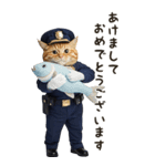 敬語でご挨拶♡警察現場ねこ【BIG】（個別スタンプ：39）