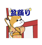 秋田犬の夏花火見物（個別スタンプ：9）