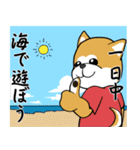 秋田犬の夏花火見物（個別スタンプ：12）
