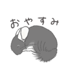 ちょいデフォチンチラ(ブラック)（個別スタンプ：18）