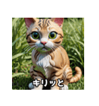 ふんわり粘土風のちゃとら猫スタンプ♪（個別スタンプ：8）