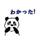 パンダの毎日の実用的な挨拶（個別スタンプ：3）