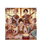 ひな祭り、仲良し和装（個別スタンプ：5）