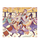 ひな祭り、仲良し和装（個別スタンプ：6）