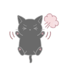 毎日使える☆シンプル黒猫さん（個別スタンプ：20）