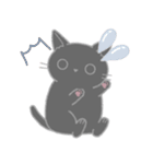 毎日使える☆シンプル黒猫さん（個別スタンプ：34）
