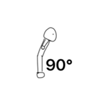 おじぎ90°人間（個別スタンプ：7）