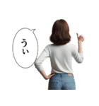 ダルめの返信専用2(女)（個別スタンプ：3）