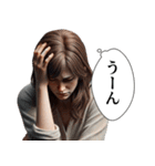 ダルめの返信専用2(女)（個別スタンプ：10）
