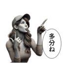ダルめの返信専用2(女)（個別スタンプ：30）
