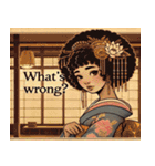 アフロ花魁のスタンプ@SFW（個別スタンプ：24）