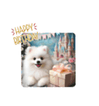 かわいいスピッツ仔犬の日常会話スタンプ5（個別スタンプ：23）