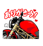 真紅のスパルタンバイク（個別スタンプ：3）
