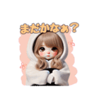 毎日使える白パーカーギャル♡2（個別スタンプ：2）