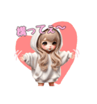 毎日使える白パーカーギャル♡2（個別スタンプ：20）