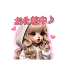 毎日使える白パーカーギャル♡2（個別スタンプ：30）