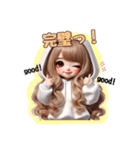 毎日使える白パーカーギャル♡2（個別スタンプ：39）