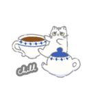 宴！食べられるジト目の虚無猫ちゃん日常編（個別スタンプ：15）
