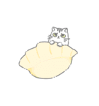 宴！食べられるジト目の虚無猫ちゃん日常編（個別スタンプ：23）