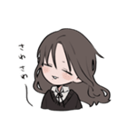 いつも眠そうな女子高校生2（個別スタンプ：1）